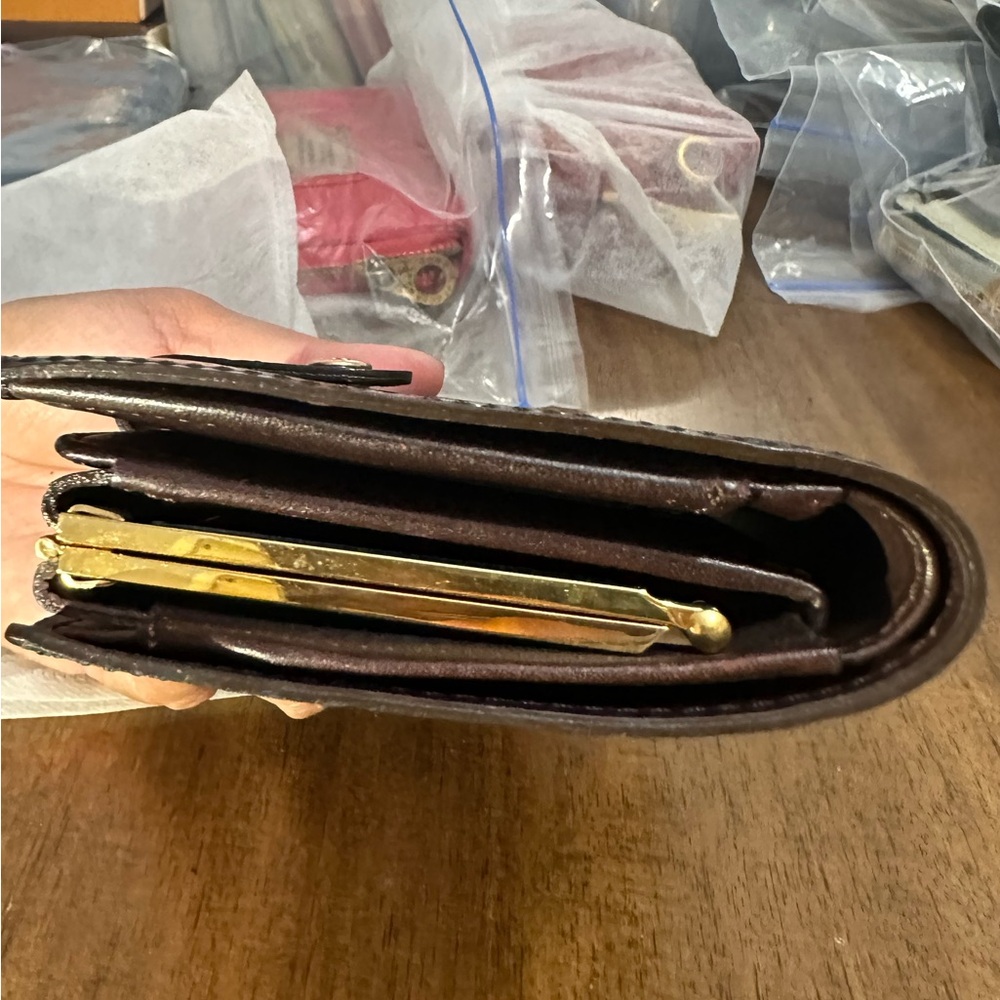 LV Vernis French Purse Wallet Amarante - Picture 9 of 11